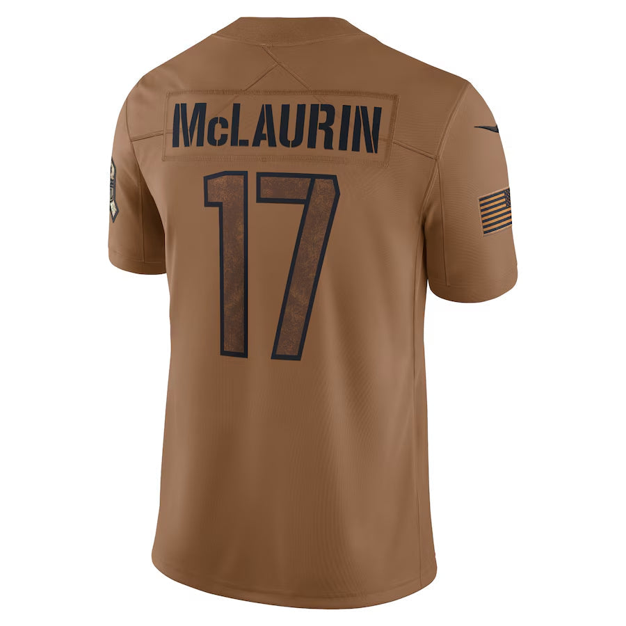 W.Commanders #17 Terry McLaurin Player Brown Salute To Service Limited Stitched Jerseys