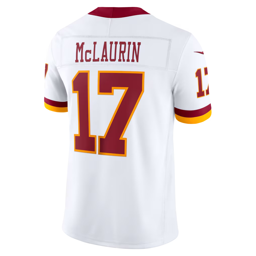 W.Commanders #17 Terry McLaurin White Vapor F.U.S.E. Stitched Limited Jerseys