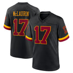 W.Commanders #17 Terry Mclaurin Player Black Limited Home Game Stitched Jerseys