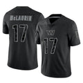 W.Commanders #17 Terry Mclaurin Player Black Limited Reflective Home Game Stitched Jerseys