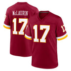 W.Commanders #17 Terry Mclaurin Player Burgundy Game Home Stitched Jerseys