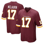 W.Commanders #17 Terry Mclaurin Player Burgundy Team Color Home Game Stitched Jerseys