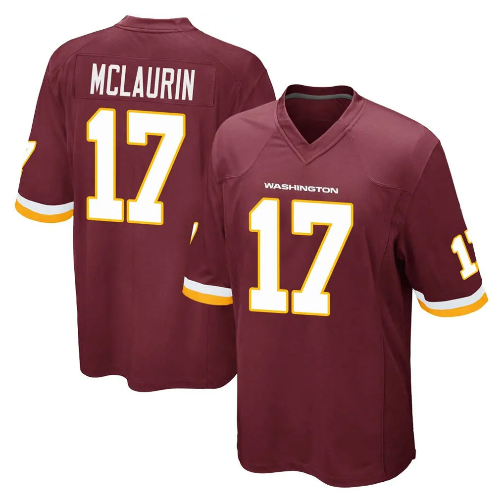 W.Commanders #17 Terry Mclaurin Player Burgundy Team Color Home Game Stitched Jerseys