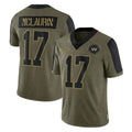 W.Commanders #17 Terry Mclaurin Player Olive Salute To Service Limited Game Stitched Jerseys