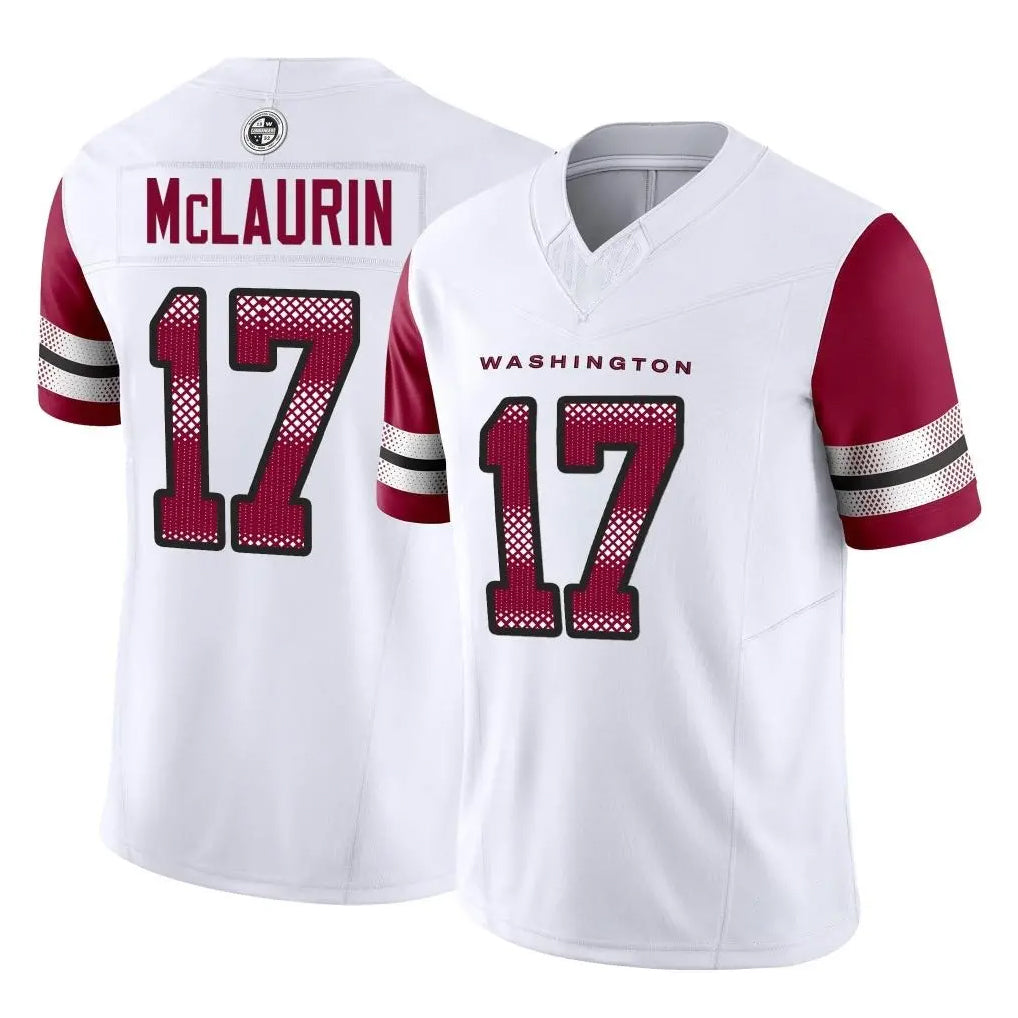W.Commanders #17 Terry Mclaurin Player White Vapor F.U.S.E. Limited Home Game Stitched Jerseys