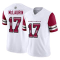 W.Commanders #17 Terry Mclaurin Player White Vapor F.U.S.E. Limited Home Game Stitched Jerseys