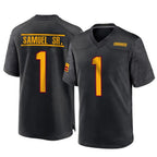 W.Commanders #1 Deebo Samuel Sr Player Black Home Game Football Jerseys