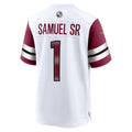 W.Commanders #1 Deebo Samuel Sr Player White Home Game Stitched Jerseys
