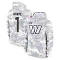 W.Commanders #1 Rachaad White Player Arctic Camo Limited Salute to Service pullover hoodies