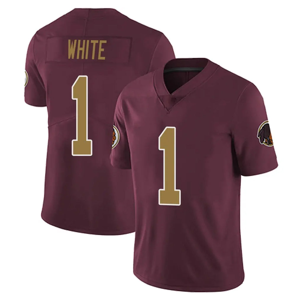 W.Commanders #1 Rachaad White Player Burgundy Alternate Vapor Untouchable Home Game Stitched Jerseys