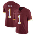 W.Commanders #1 Rachaad White Player Burgundy Limited Team Color Vapor Untouchable Home Game Stitched Jerseys