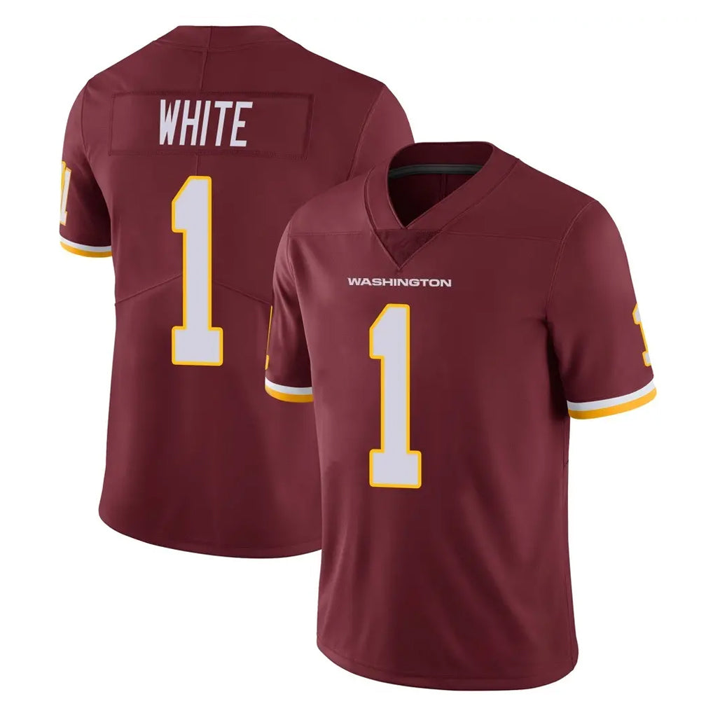 W.Commanders #1 Rachaad White Player Burgundy Limited Team Color Vapor Untouchable Home Game Stitched Jerseys