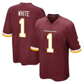 W.Commanders #1 Rachaad White Player Burgundy Team Color Home Game Stitched Jerseys