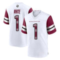 W.Commanders #1 Rachaad White Player White Game Home Stitched Jerseys