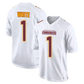 W.Commanders #1 Rachaad White Player White Tundra Fashion Home Game Stitched Jerseys