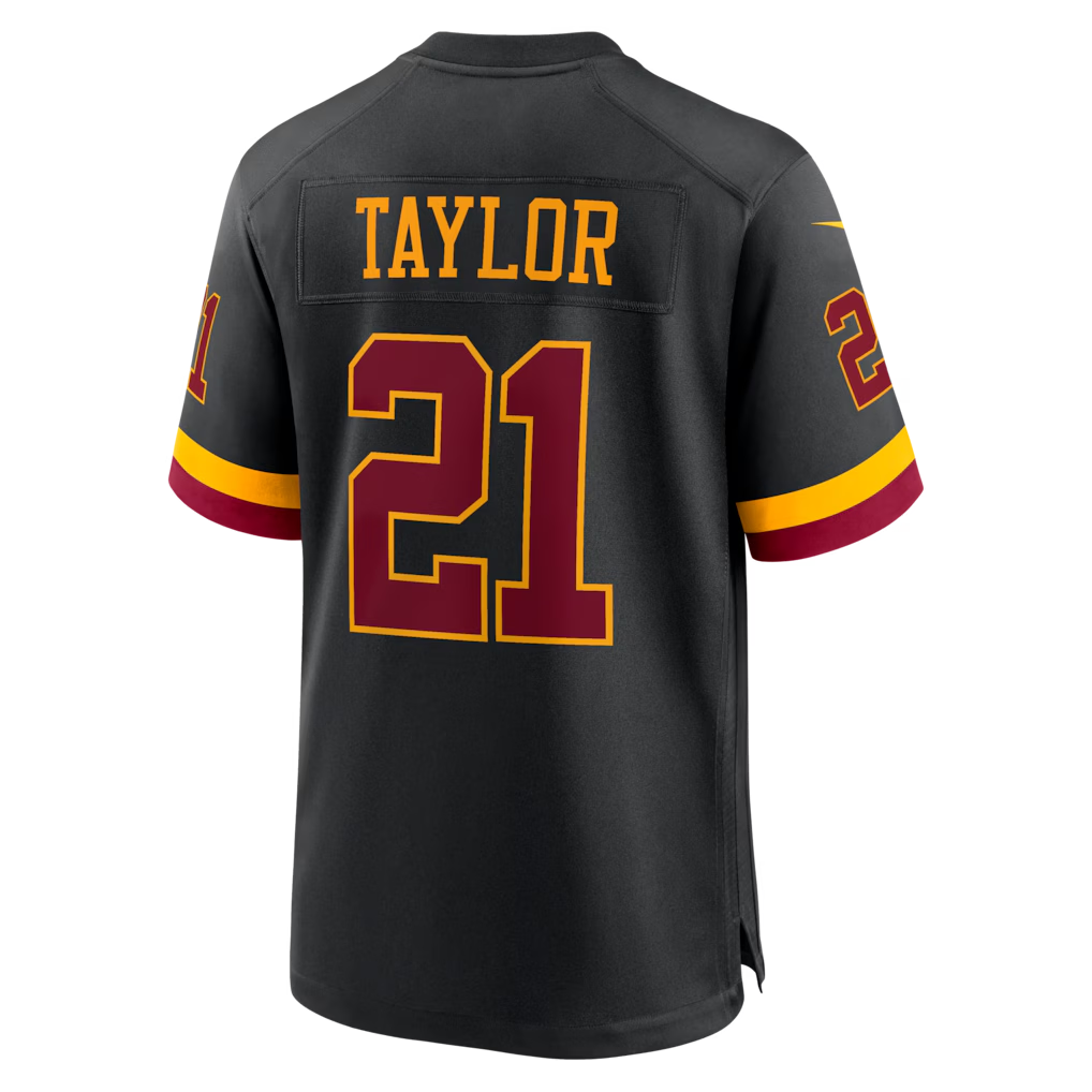 W.Commanders #21 Sean Taylor Black Hail Raiser Alternate Retired Player Game Stitched Jerseys