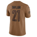 W.Commanders #21 Sean Taylor Player Brown Salute To Service Limited Stitched Jerseys