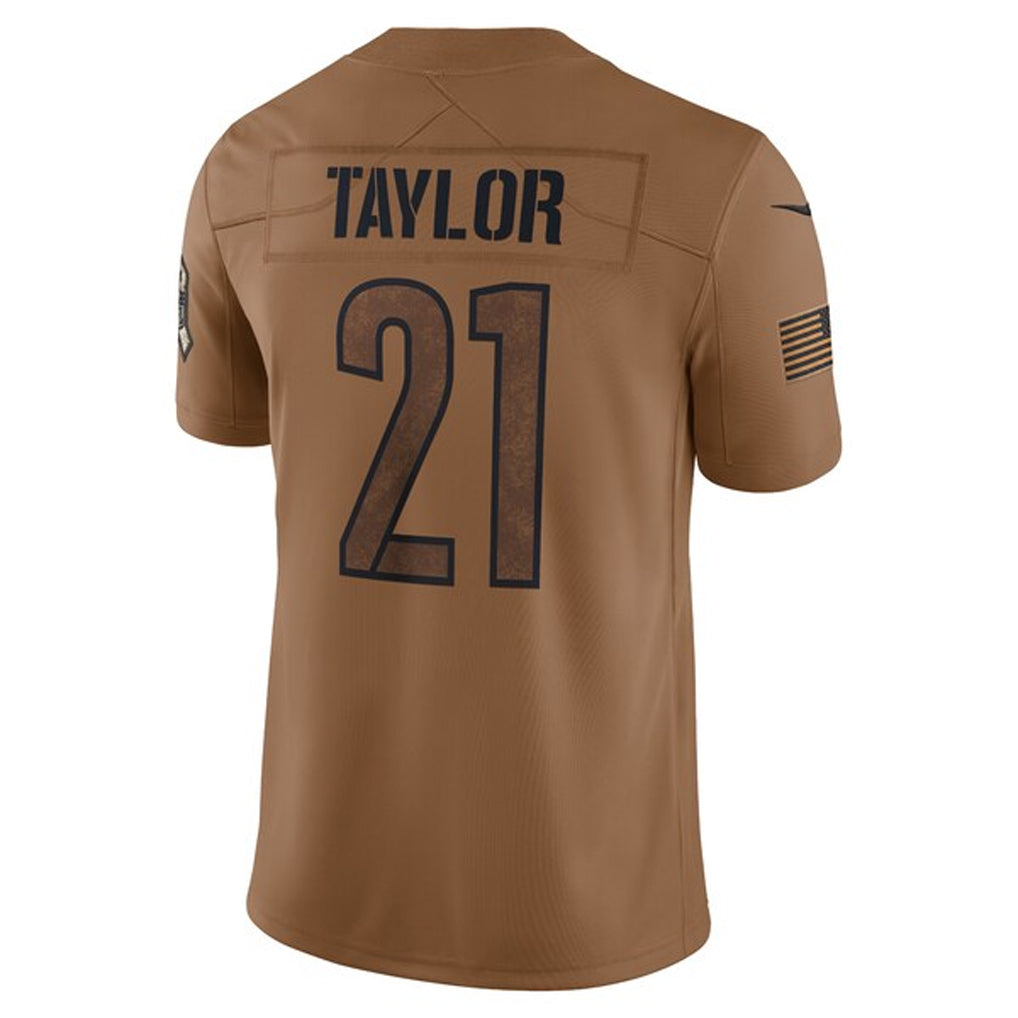W.Commanders #21 Sean Taylor Player Brown Salute To Service Limited Stitched Jerseys