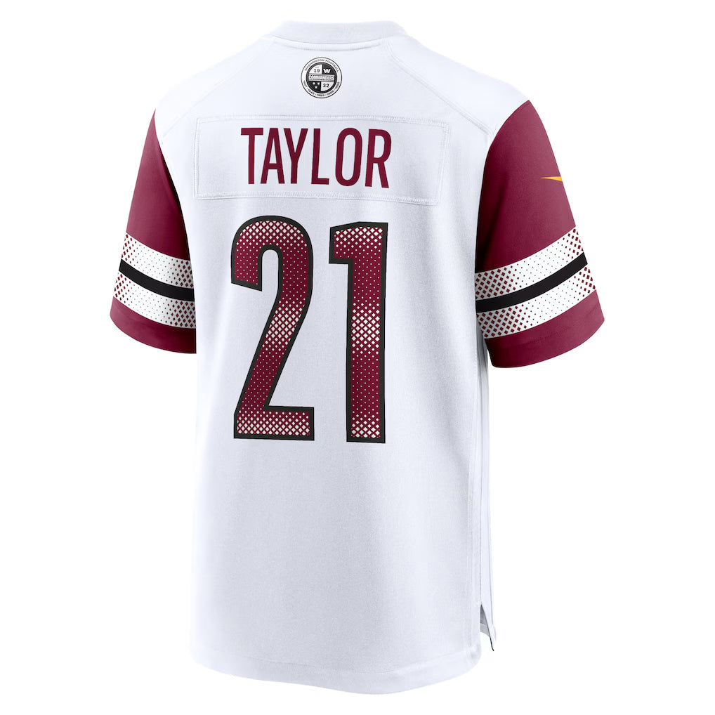 W.Commanders #21 Sean Taylor Player White Home Game Stitched Jerseys