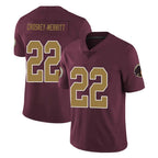 W.Commanders #22 Jacory Croskey-Merritt Player Burgundy Alternate Vapor Untouchable Home Game Stitched Jerseys