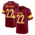 W.Commanders #22 Jacory Croskey-Merritt Player Burgundy Home Game Stitched Jerseys