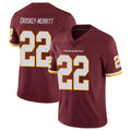 W.Commanders #22 Jacory Croskey-Merritt Player Burgundy Vapor Limited Stitched Jerseys