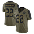 W.Commanders #22 Jacory Croskey-Merritt Player Olive Salute To Service Limited Game Stitched Jerseys