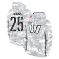 W.Commanders #25 Nick Cross Player Arctic Camo Limited Salute to Service pullover hoodies
