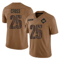 W.Commanders #25 Nick Cross Player Brown Limited Salute To Service Home Game Stitched Jerseys