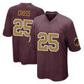 W.Commanders #25 Nick Cross Player Burgundy Alternate Home Game Stitched Jerseys