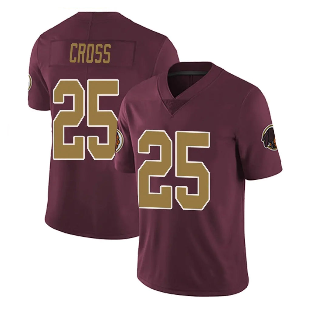 W.Commanders #25 Nick Cross Player Burgundy Alternate Vapor Untouchable Home Game Stitched Jerseys
