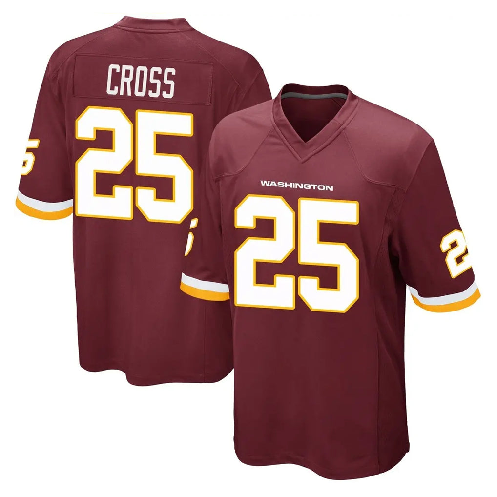 W.Commanders #25 Nick Cross Player Burgundy Team Color Home Game Stitched Jerseys