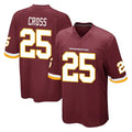 W.Commanders #25 Nick Cross Player Burgundy Team Color Home Game Stitched Jerseys