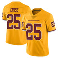 W.Commanders #25 Nick Cross Player Gold Limited Color Rush Home Game Stitched Jerseys
