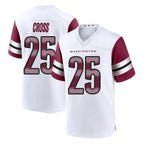 W.Commanders #25 Nick Cross Player White Game Home Stitched Jerseys
