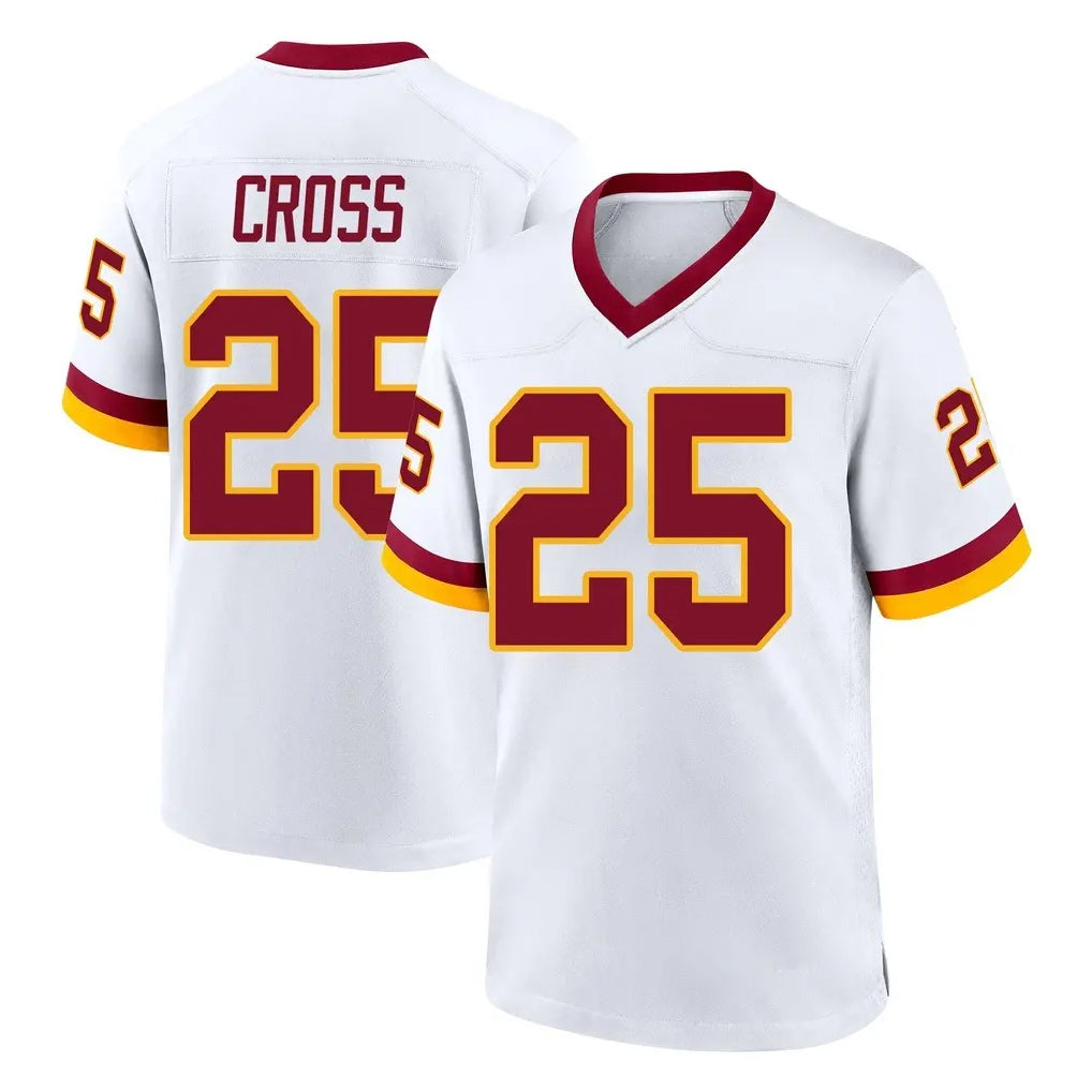 W.Commanders #25 Nick Cross Player White Home Game Stitched Jerseys