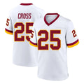 W.Commanders #25 Nick Cross Player White Home Game Stitched Jerseys
