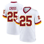 W.Commanders #25 Nick Cross Player White Home Game Stitched Jerseys