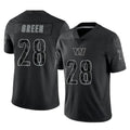 W.Commanders #28 Darrell Green Player Black RFLCTV Limited Stitched Jerseys