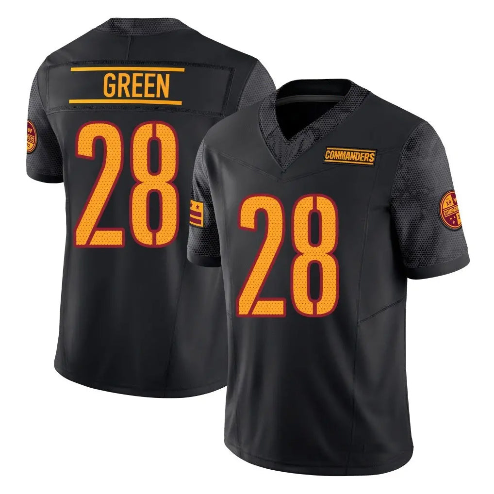 W.Commanders #28 Darrell Green Player  Black Vapor F.U.S.E. Limited Stitched Jerseys