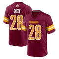 W.Commanders #28 Darrell Green Player Burgundy Home Game Stitched Jerseys