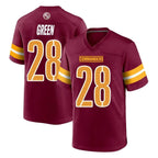 W.Commanders #28 Darrell Green Player Burgundy Home Game Stitched Jerseys