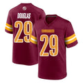 W.Commanders #29 Rasul Douglas Player Burgundy Home Game Stitched Jerseys