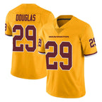 W.Commanders #29 Rasul Douglas Player Gold Limited Color Rush Home Game Stitched Jerseys