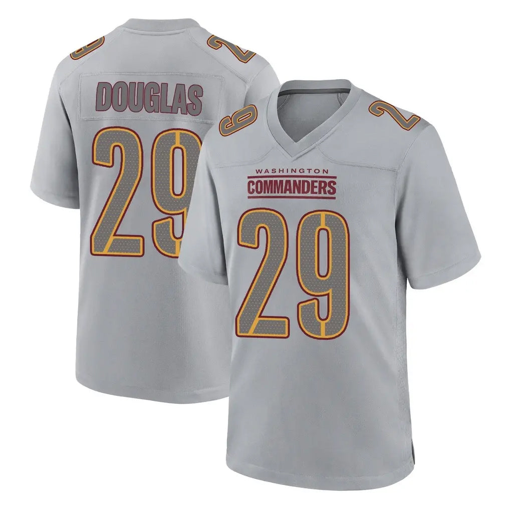 W.Commanders #29 Rasul Douglas Player Gray Atmosphere Fashion Home Game Stitched Jerseys