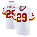 W.Commanders #29 Rasul Douglas Player White Home Game Stitched Jerseys