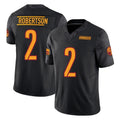 W.Commanders #2 Amik Robertson Player Black Limited Vapor F.U.S.E. Home Game Stitched Jerseys