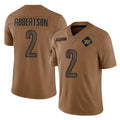 W.Commanders #2 Amik Robertson Player Brown Limited Salute To Service Home Game Stitched Jerseys