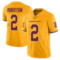 W.Commanders #2 Amik Robertson Player Gold Limited Color Rush Home Game Stitched Jerseys