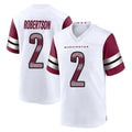 W.Commanders #2 Amik Robertson Player White Game Home Stitched Jerseys
